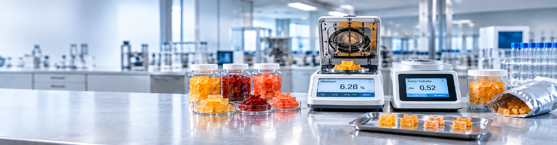 How Gummy Moisture and Water Activity Affect Texture, Sticking and Shelf Life