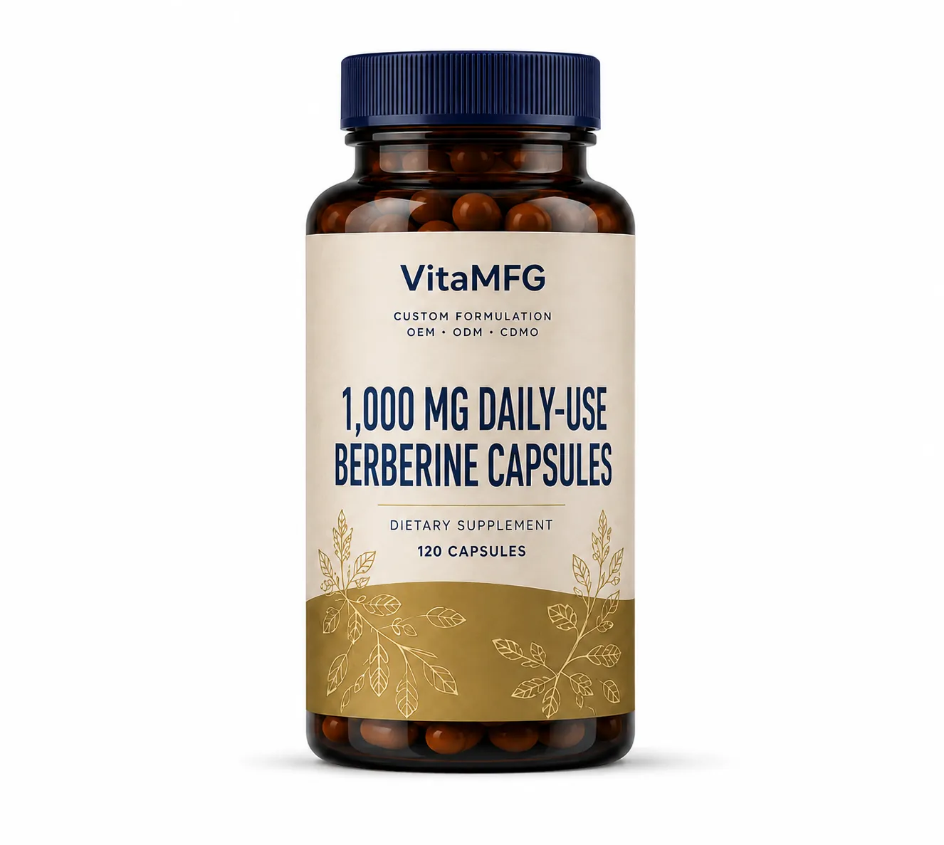 1,000 mg Daily-Use Berberine Capsules