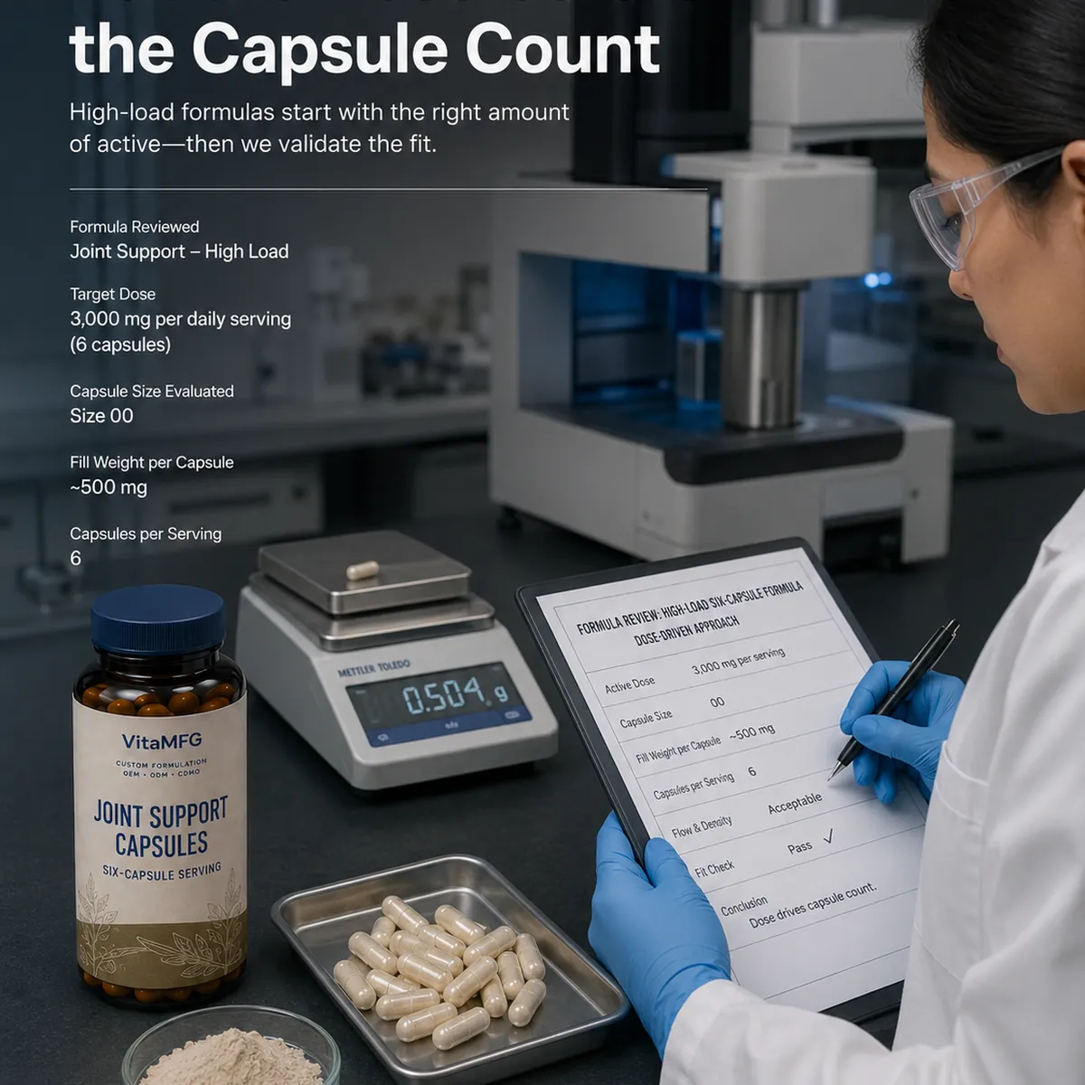 Put the Dose before the Capsule Count