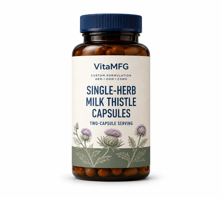 Single-Herb Milk Thistle Capsules