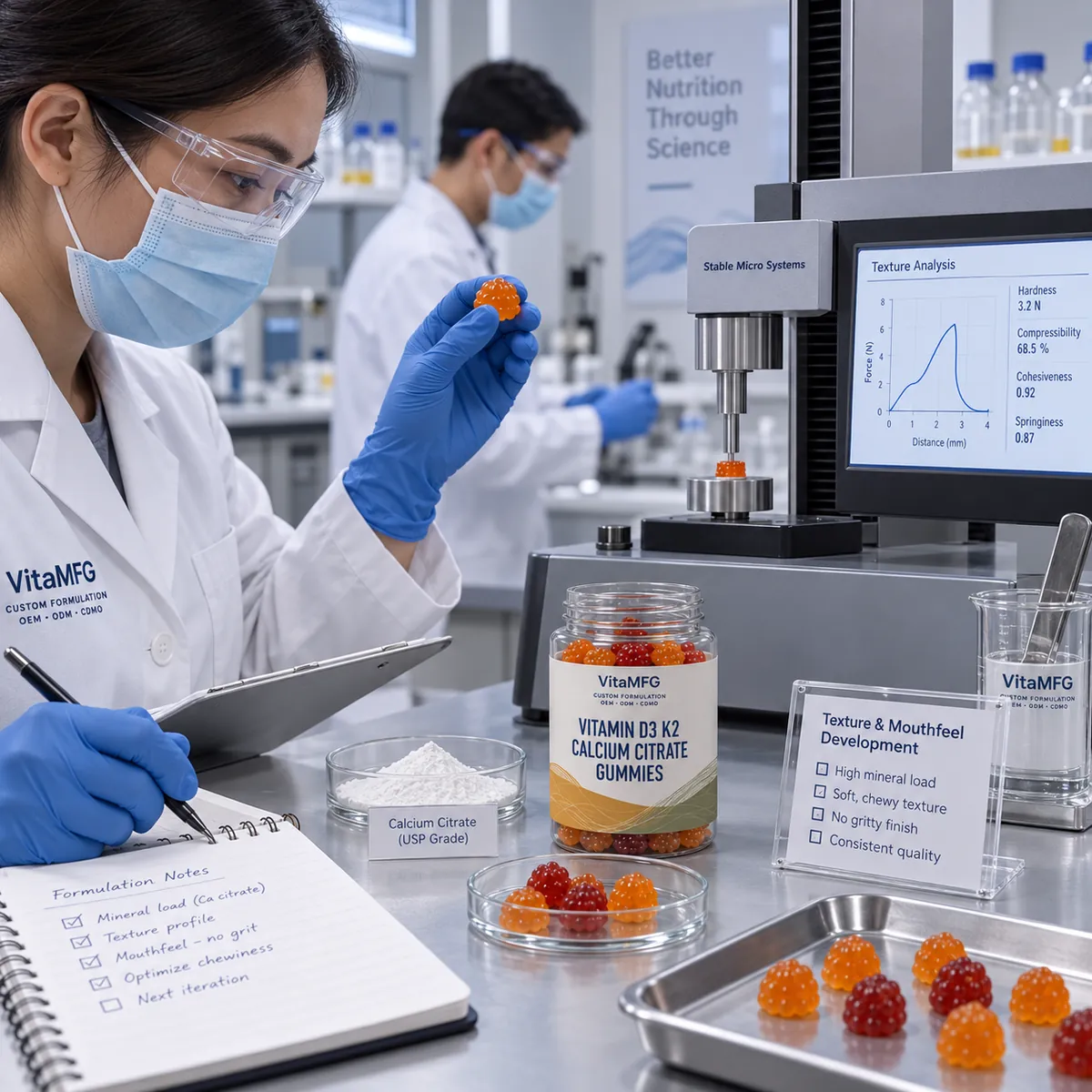 Carry Calcium Citrate without a Gritty Finish